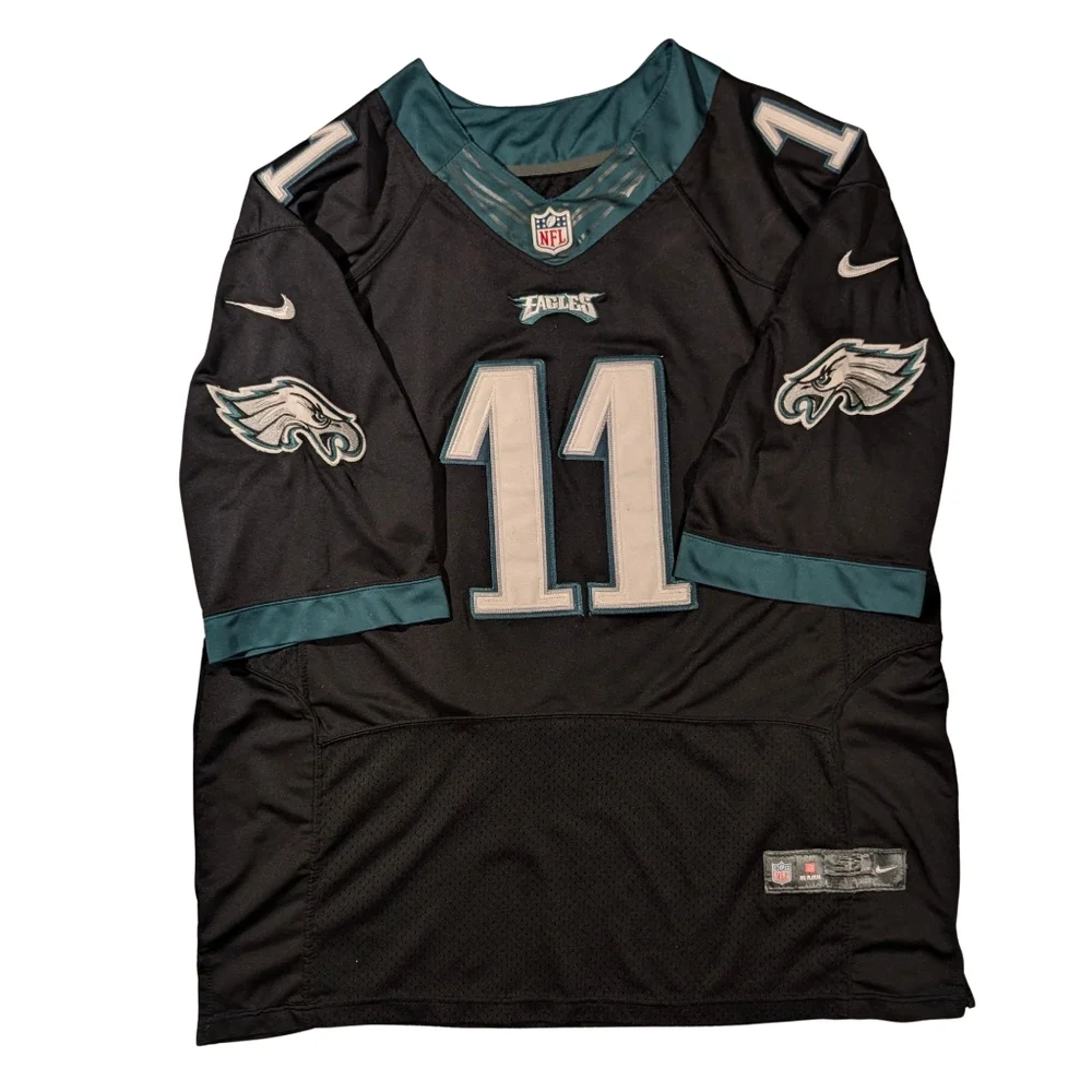 Nike On Field Philadelphia Eagles Carson Wentz Stitched Jersey Men's 2XL (56)